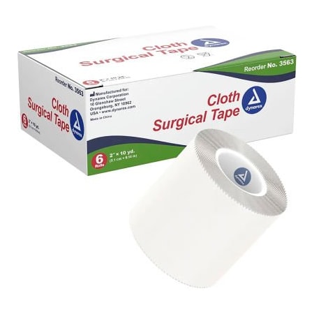 Dynarex Dynarex Cloth Surgical Tape, 2inW x 10 yards, Pack of 72 3563